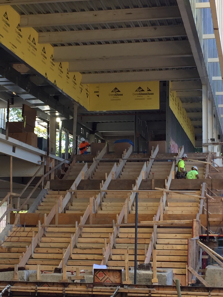 construction of bleachers photo