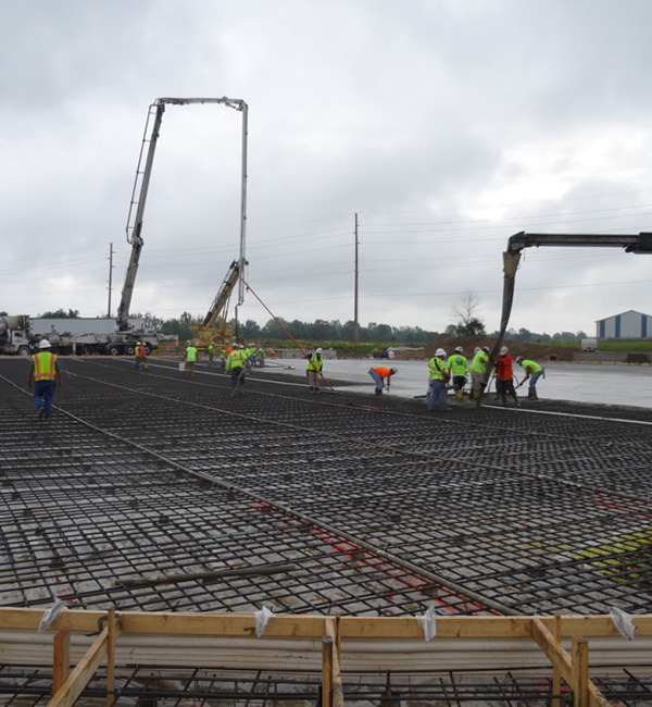 Concrete pouring photo