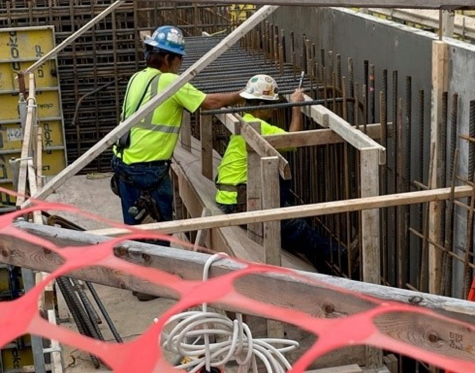 Photo of construction workers